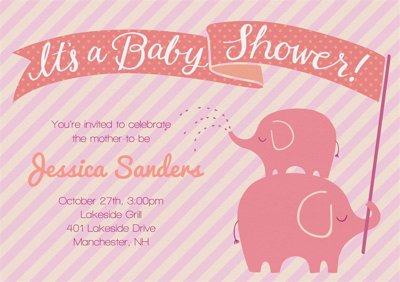 electronic save the date baby shower