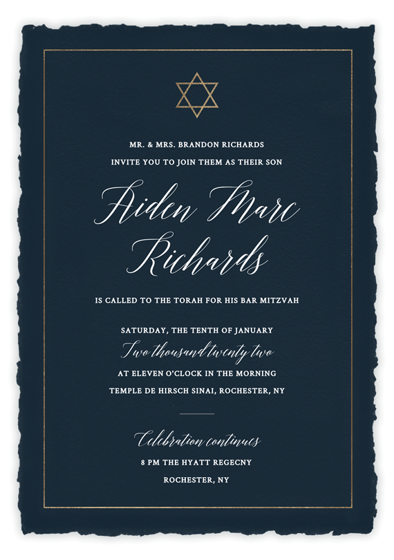 Email Online Bar Mitzvah Invitations That Wow Greenvelope Com