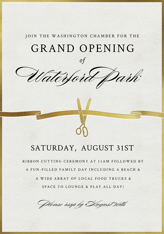 Grand Opening Invitations Greenvelope Com