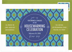 Ikat Housewarming Invitations Greenvelope Com