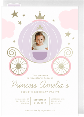 Download Princess Carriage Invitations Greenvelope Com