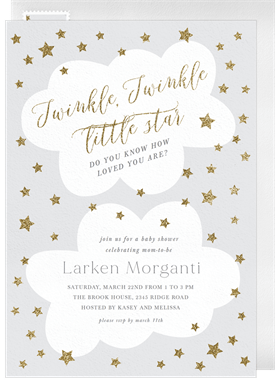 twinkle twinkle invitations  greenvelope