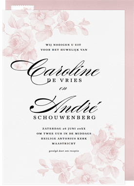 'Rosey Dream' Wedding Invitation