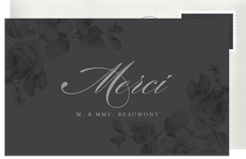 'Rosey Dream' Wedding Thank You Note