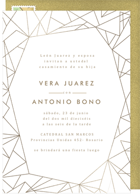 'Modern Geometric' Wedding Invitation