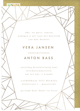 'Modern Geometric' Wedding Invitation