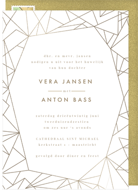 'Modern Geometric' Wedding Invitation