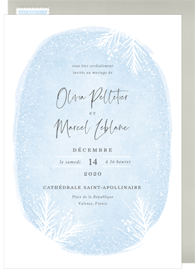 'Wintery Boughs' Wedding Invitation