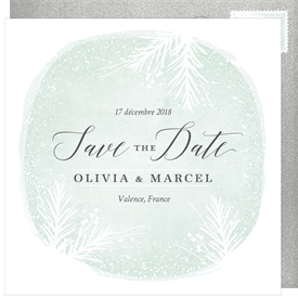 'Wintery Boughs' Wedding Save the Date