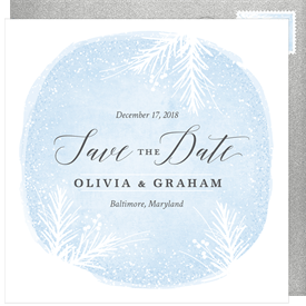'Wintery Boughs' Wedding Save the Date