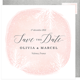 'Wintery Boughs' Wedding Save the Date