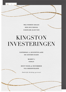 'Elegant Embellishment' Business Invitation