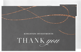 'Elegant Embellishment' Business Thank You Note