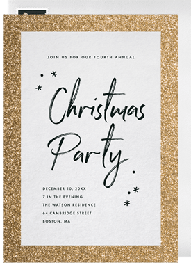 'Festive Frame' Christmas Party Invitation