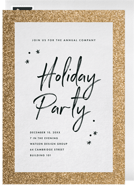 'Festive Frame' Business Holiday Party Invitation