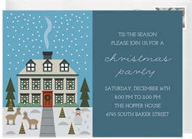 'Festive Front Yard' Christmas Party Invitation