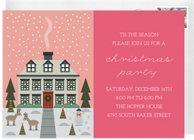 'Festive Front Yard' Christmas Party Invitation