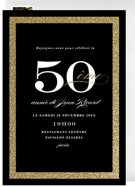 'Sophisticated Milestone' Business Invitation