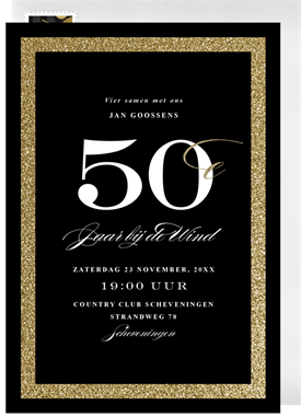 'Sophisticated Milestone' Business Invitation