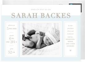 'Modern Introduction' Birth Announcement