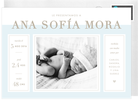 'Modern Introduction' Birth Announcement