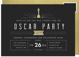 'Mod Oscar Party' Entertaining Invitation
