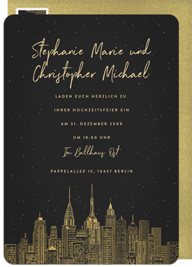 'New York, New York' Wedding Invitation