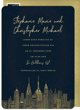 'New York, New York' Wedding Invitation