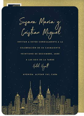 'New York, New York' Wedding Invitation
