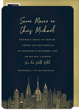 'New York, New York' Wedding Invitation