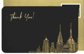'New York, New York' Holiday Party Thank You Note
