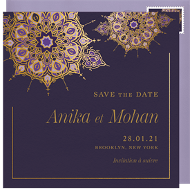 'Magnificent Medallion' Wedding Save the Date