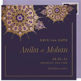 'Magnificent Medallion' Wedding Save the Date