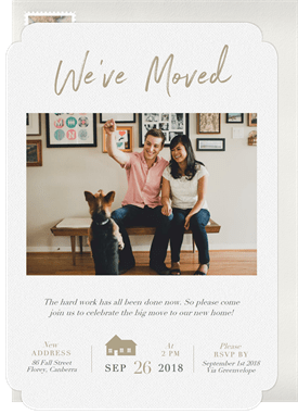 'We've Moved' Housewarming Party Invitation