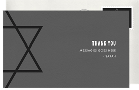 'Mod Star' Bat Mitzvah Thank You Note