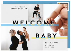 'Editorial Baby' Birth Announcement
