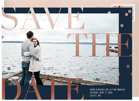 'Trendy Type' Wedding Save the Date