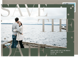 'Trendy Type' Wedding Save the Date