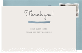 'Gilded Sophistication' Bat Mitzvah Thank You Note