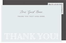 'Simply Elegant' Bat Mitzvah Thank You Note