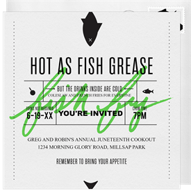 'Fish Fry' Juneteenth Invitation