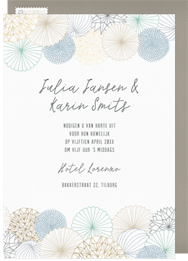 'Festive Bohemian' Wedding Invitation