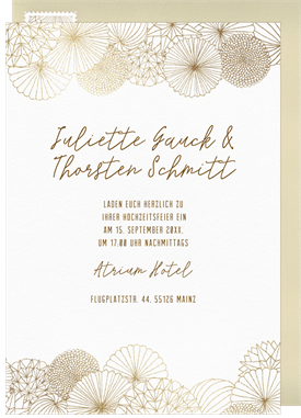 'Festive Bohemian' Wedding Invitation