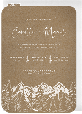 'Rocky Mountain' Wedding Invitation