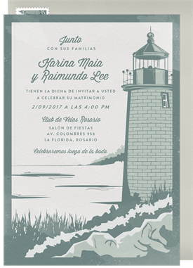 'Cape Cod' Wedding Invitation