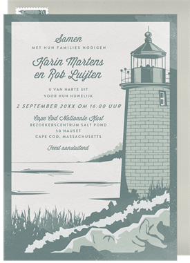 'Cape Cod' Wedding Invitation