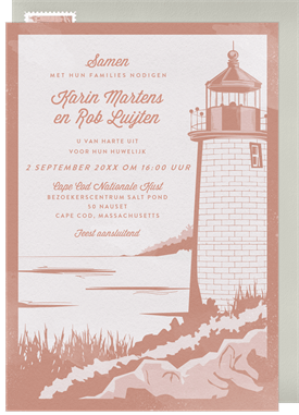 'Cape Cod' Wedding Invitation