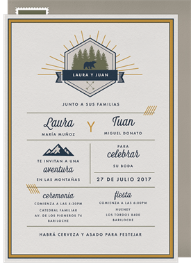 'Great Smoky Mountains' Wedding Invitation