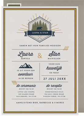 'Great Smoky Mountains' Wedding Invitation