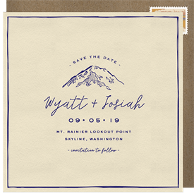 'Mount Rainier' Wedding Save the Date